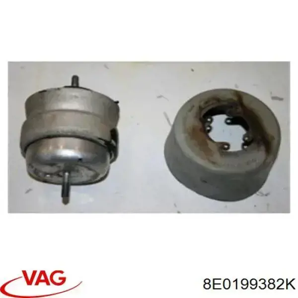 8E0199382K VAG Coxim (suporte) direito de motor