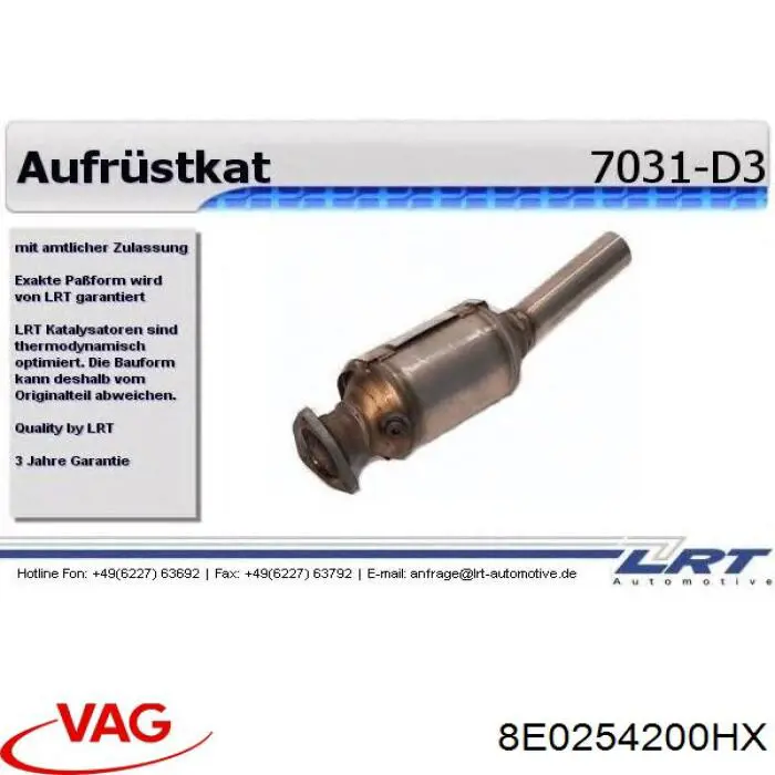 Convertidor - catalisador Ernst 760720 preço, a partir de 277,49 USD