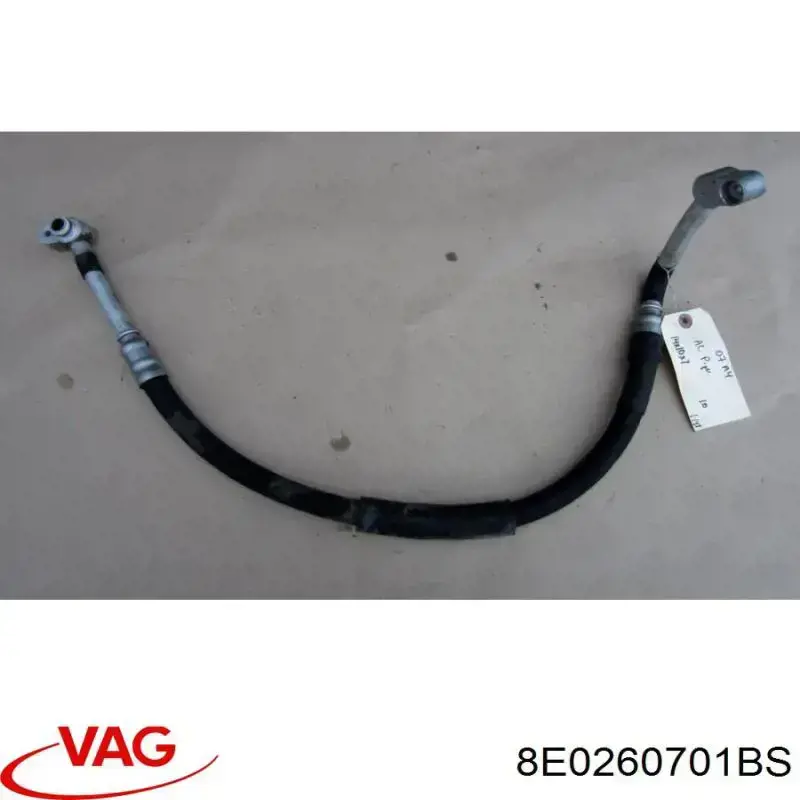 8E0260701BS VAG Mangueira de aparelho de ar condicionado, desde o compressor até o radiador