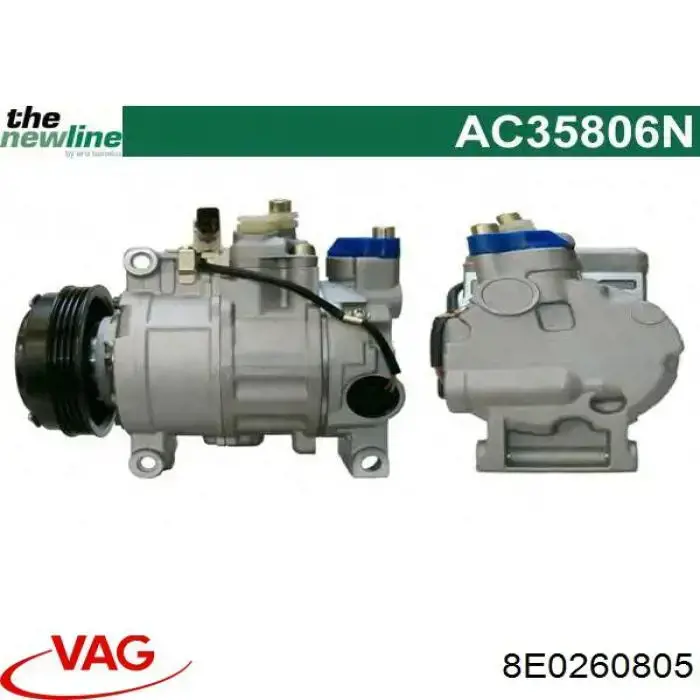 Compre 8E0260805 VAG Compressor de aparelho de ar condicionado