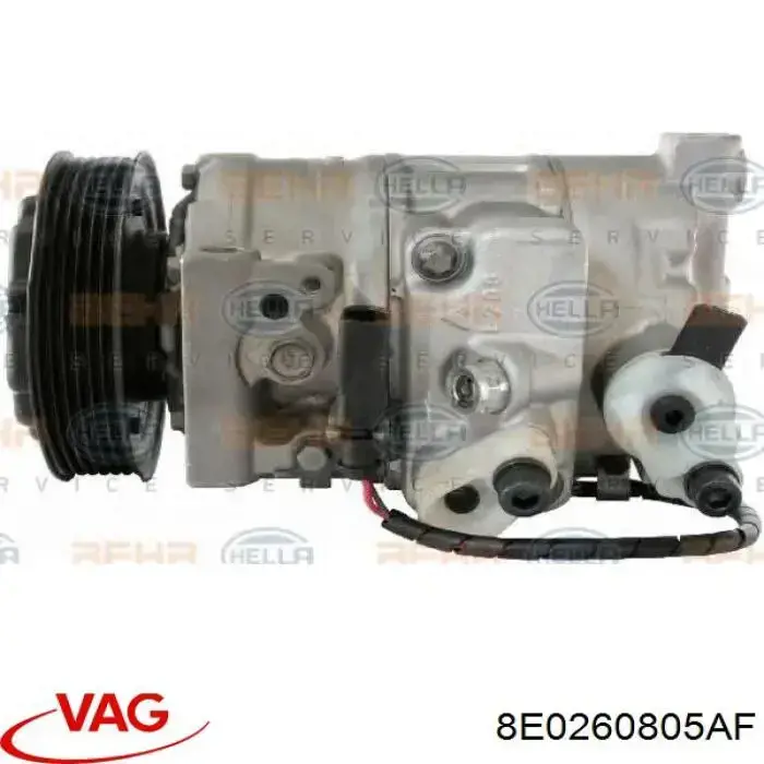 8E0260805AF VAG Compressor de aparelho de ar condicionado