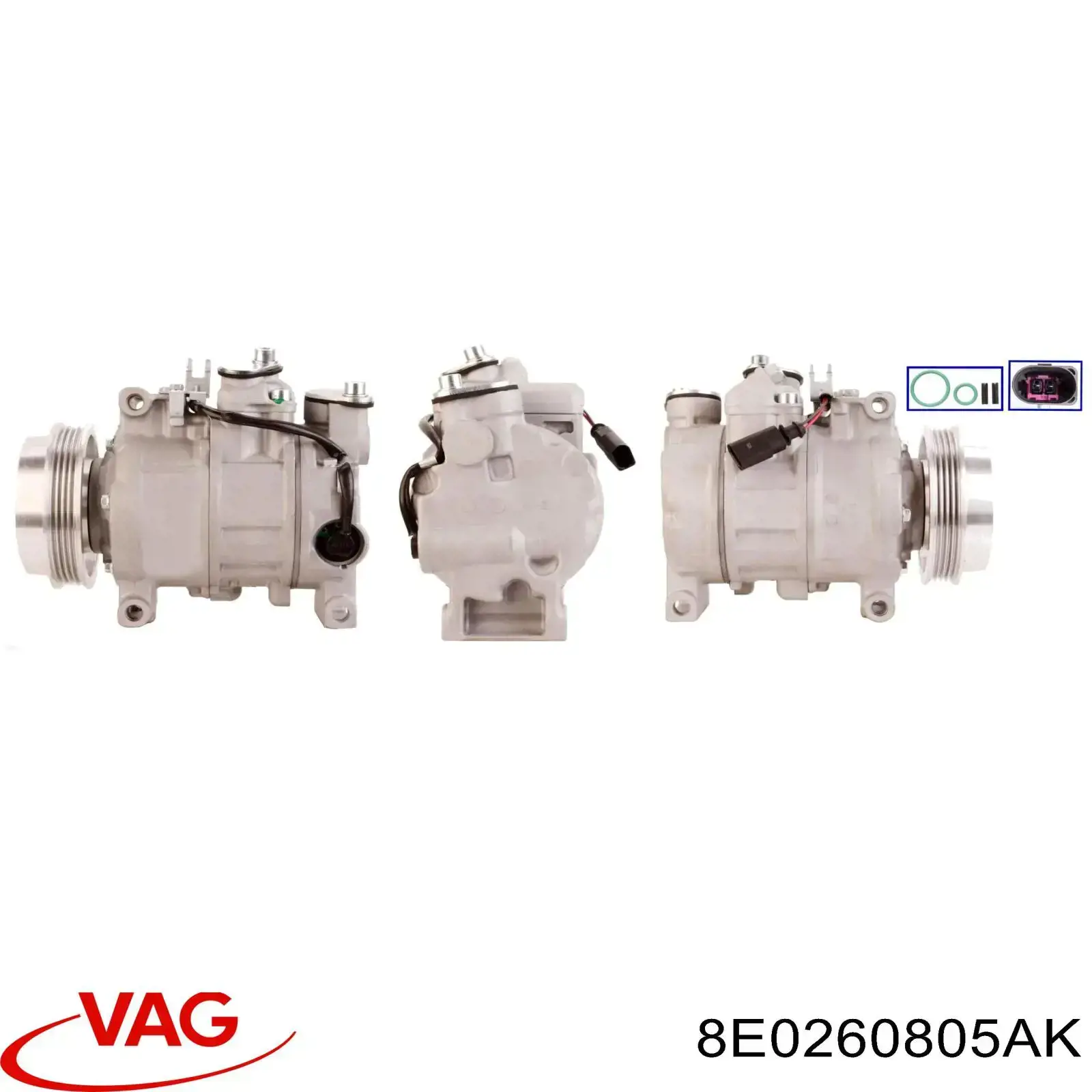 Compre 8E0260805AK VAG Compressor de aparelho de ar condicionado
