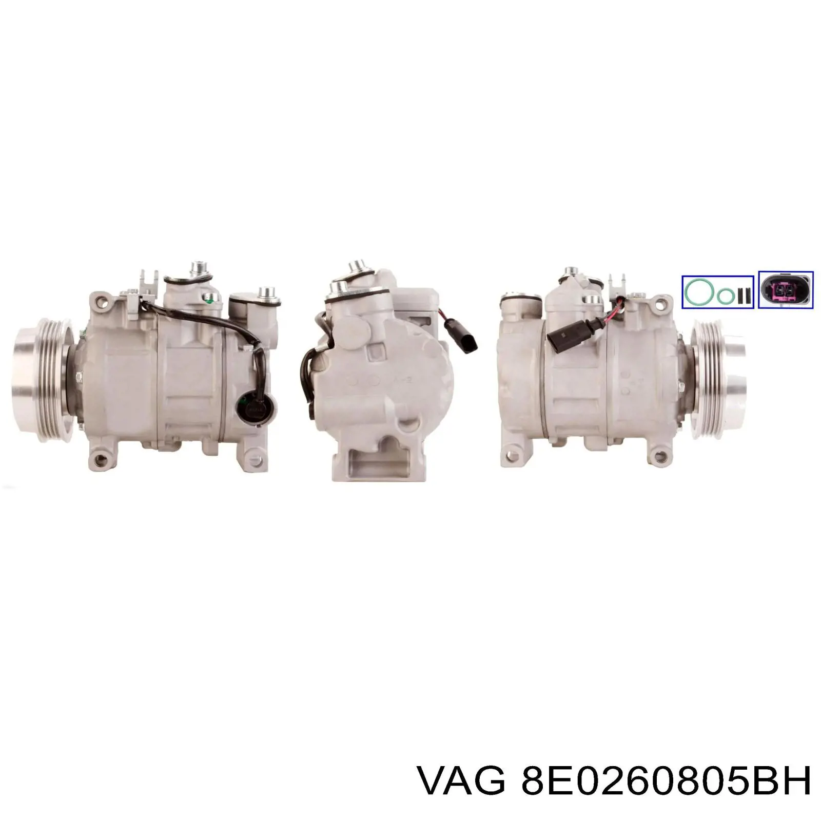 8E0260805BH VAG Compressor de aparelho de ar condicionado