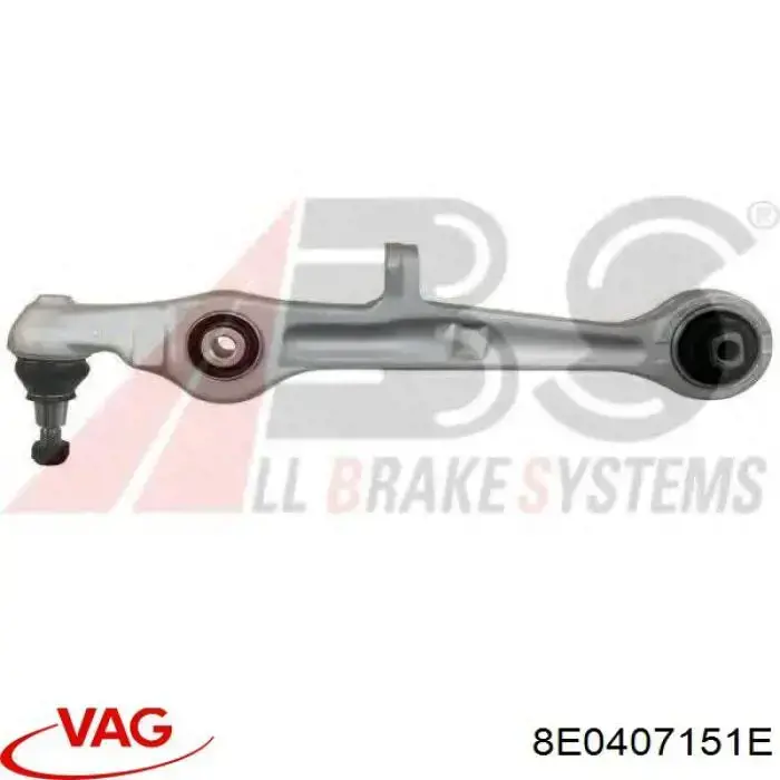 Braço oscilante inferior esquerdo/direito de suspensão dianteira VAG 8E0407151E preço, a partir de 59,41 USD
