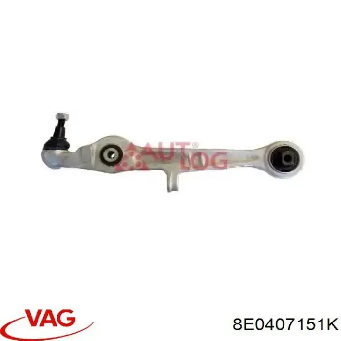 Compre 8E0407151K VAG Braço oscilante inferior esquerdo/direito de suspensão dianteira