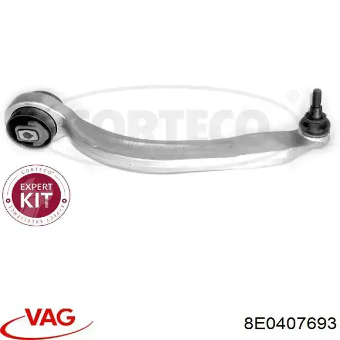 Compre 8E0407693 VAG Braço oscilante inferior esquerdo de suspensão dianteira