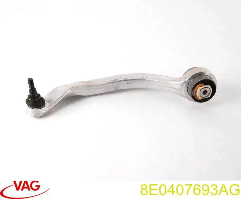 Braço oscilante inferior esquerdo de suspensão dianteira VAG 8E0407693AG preço, a partir de 45,97 USD
