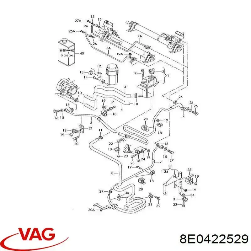 Válvula da cremalheira da direção de retorno VAG 1J0422529A preço, a partir de 4,58 USD