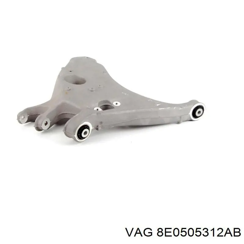 8E0505312AD VAG Braço oscilante inferior direito de suspensão traseira