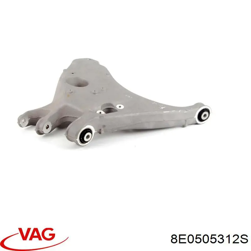 8E0505312S VAG Braço oscilante inferior direito de suspensão traseira