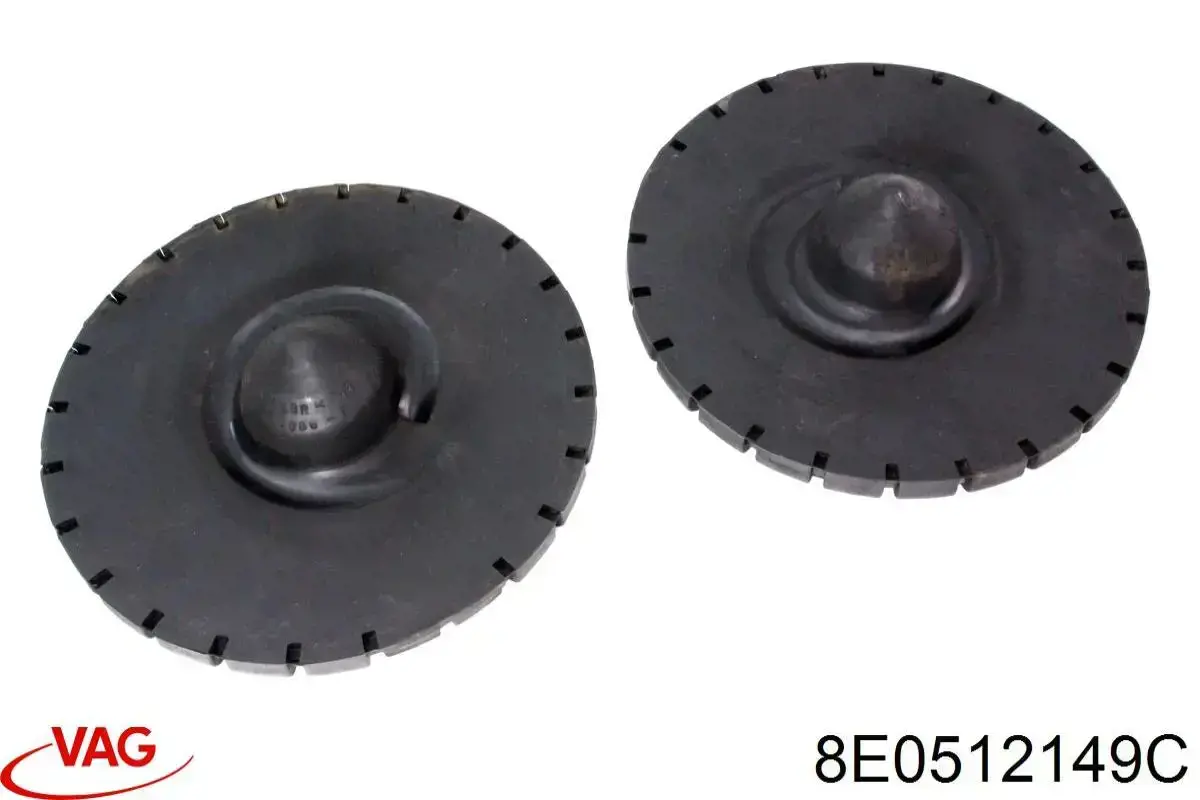 8E0512149C VAG Espaçador (anel de borracha) da mola traseira superior
