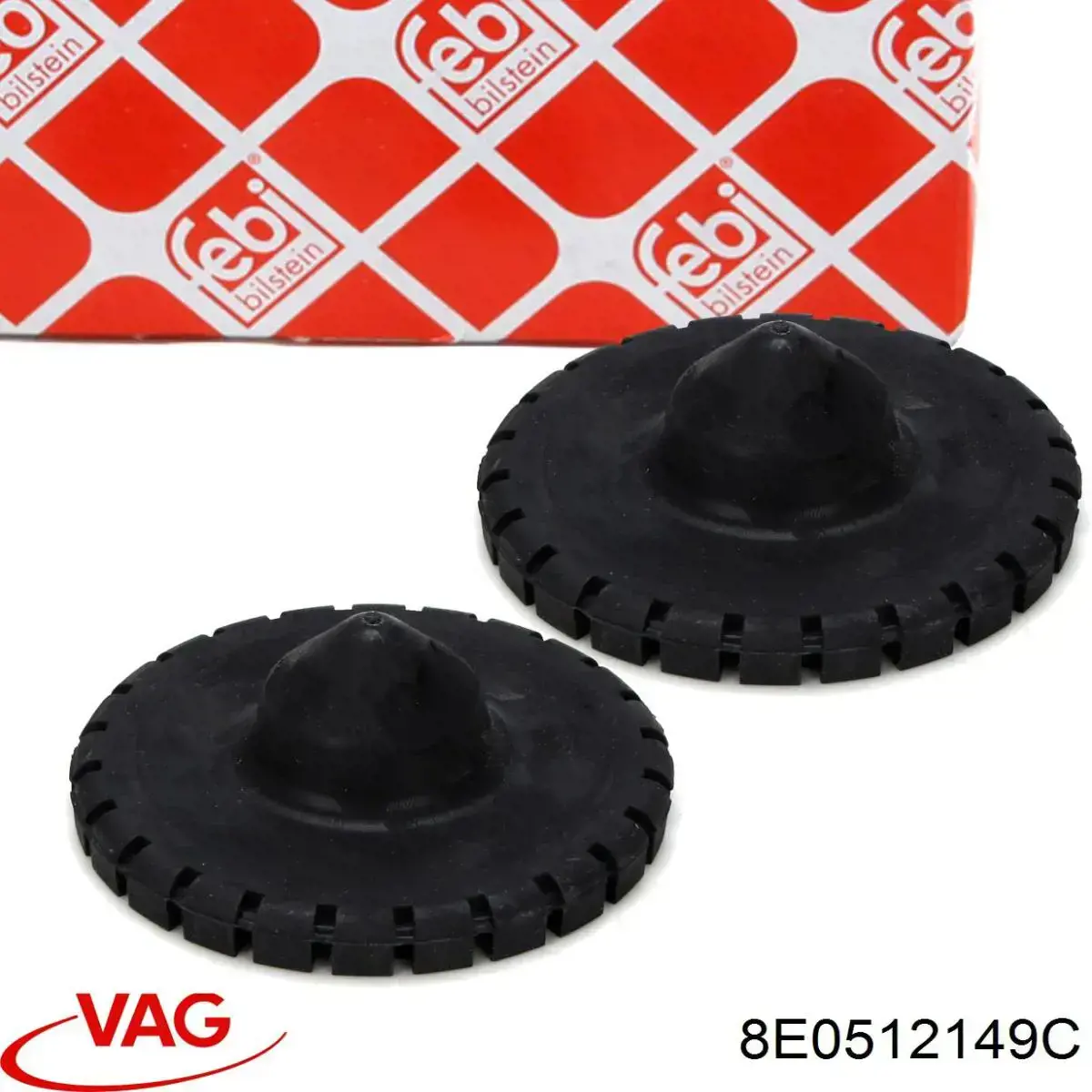 Espaçador (anel de borracha) da mola traseira superior VAG 8E0512149C preço, a partir de 5,01 USD