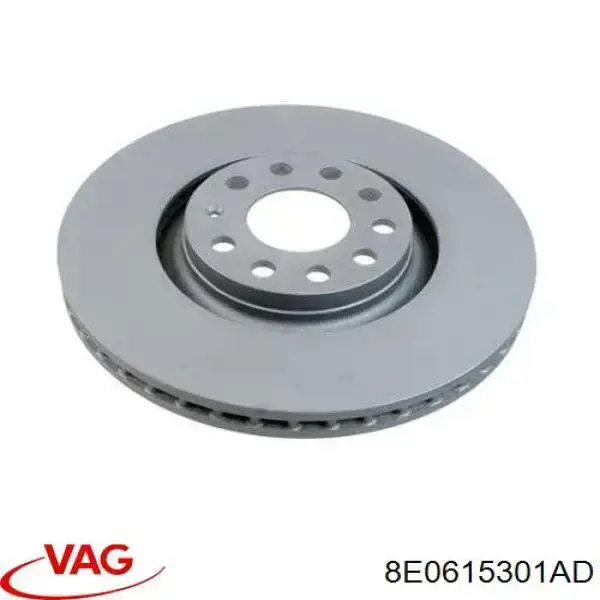 Compre 8E0615301AD VAG Disco do freio dianteiro