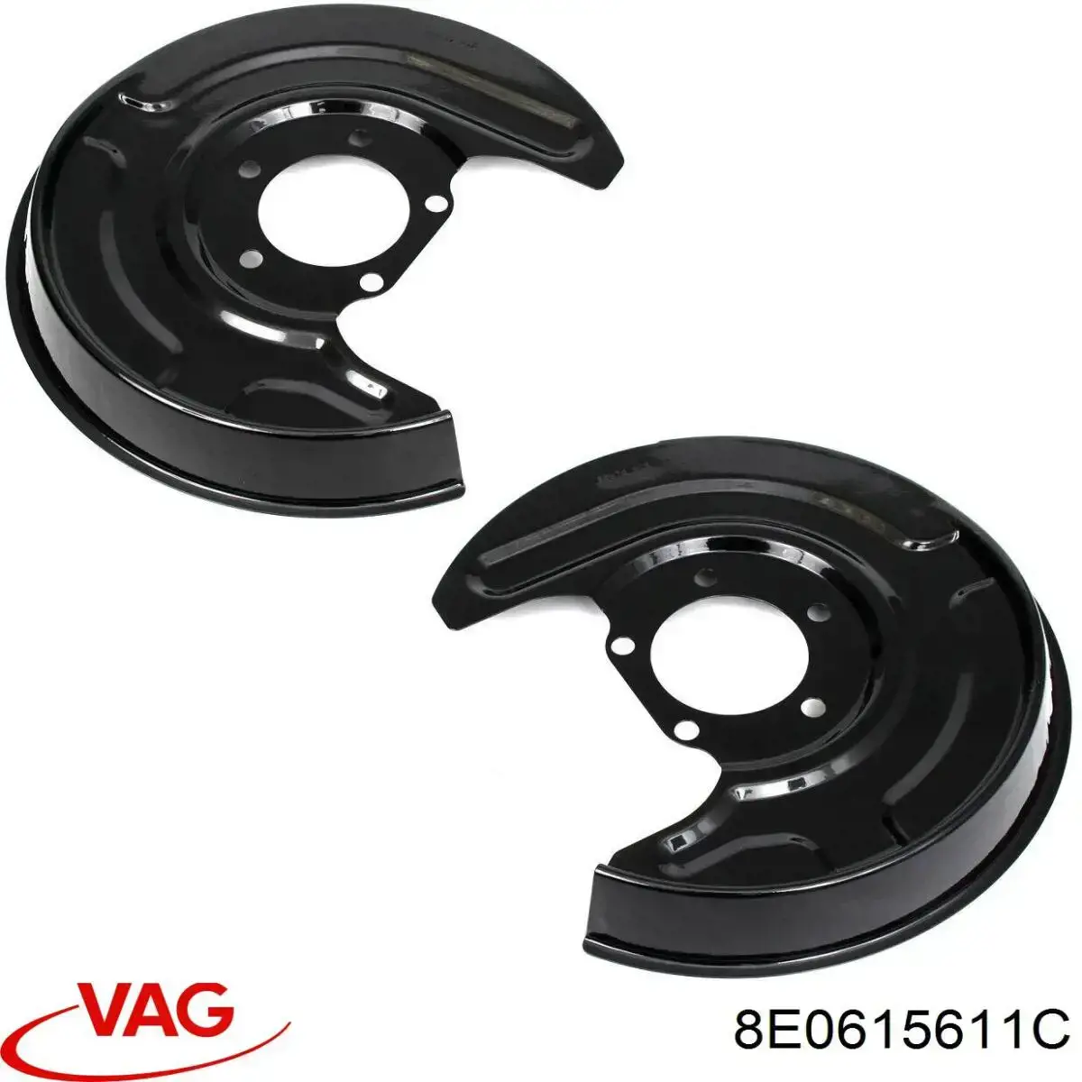 Compre 8E0615611C VAG Proteção esquerda do freio de disco traseiro