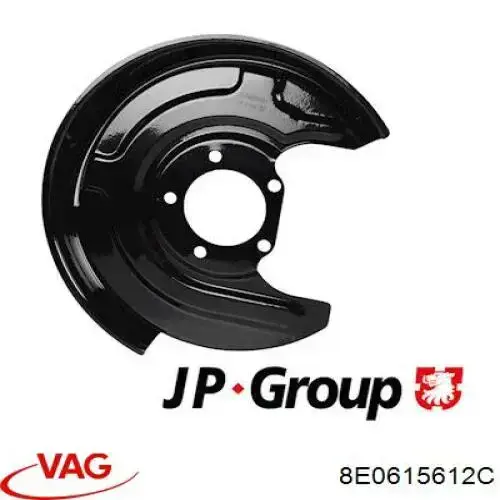 Proteção direita do freio de disco traseiro VAG 8E0615612C preço, a partir de 20,71 USD