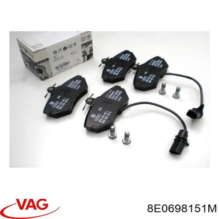 Sapatas do freio dianteiras de disco VAG 8E0698151M preço, a partir de 41,20 USD