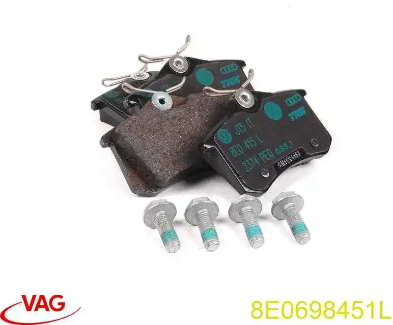 Sapatas do freio traseiras de disco VAG 8E0698451L preço, a partir de 19,74 USD