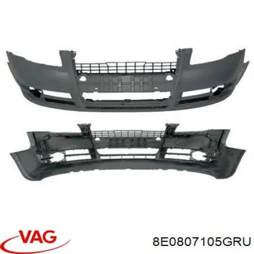 Compre 8E0807105GRU VAG Pára-choque dianteiro