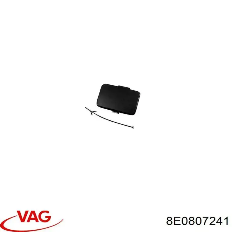 Compre 8E0807241 VAG Tampão dianteira do pára-choque do gancho de reboque