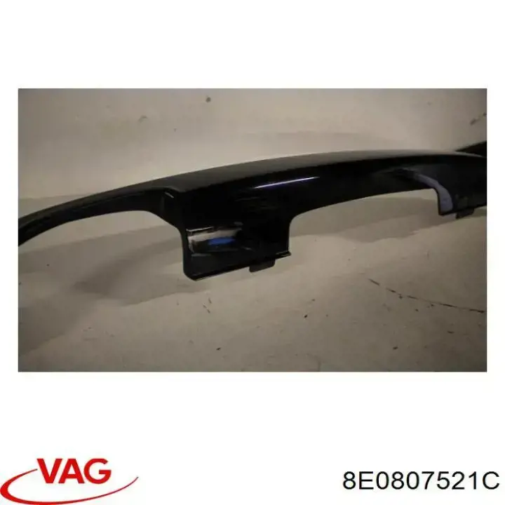 8E0807521C VAG Spoiler do pára-choque traseiro