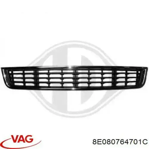 Compre 8E080764701C VAG Grelha central do pára-choque dianteiro