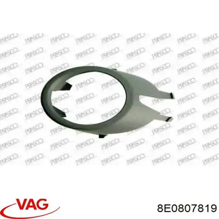 8E0807819 VAG Borda (orla) das luzes de nevoeiro esquerda