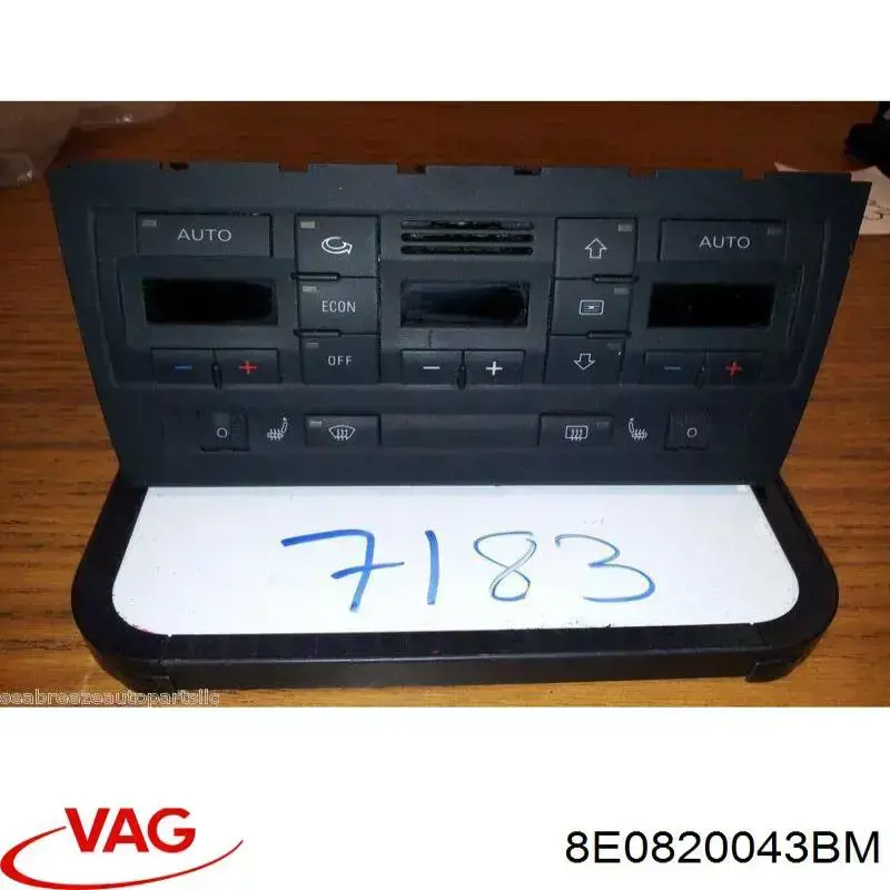 Unidade de controlo dos modos de aquecimento/condicionamento VAG 8E0820043BM preço, a partir de 108,96 USD