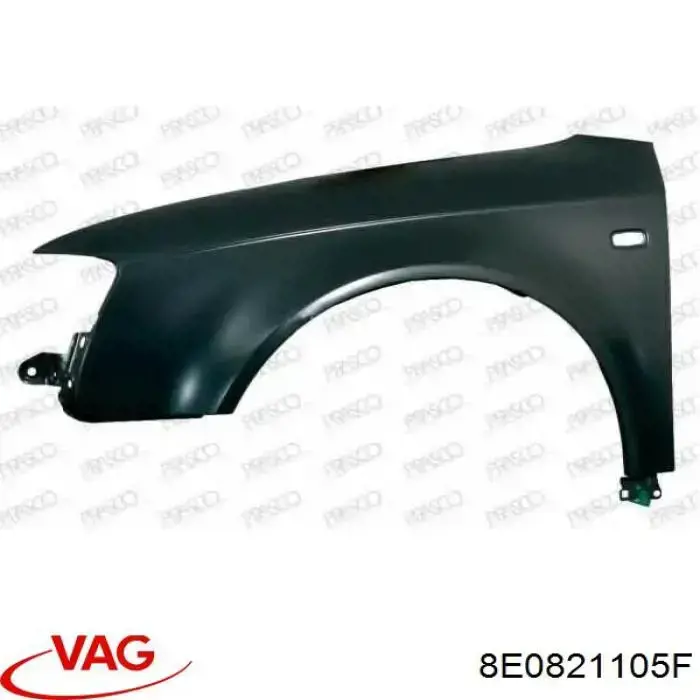 Pára-lama dianteiro esquerdo VAG 8E0821105F preço, a partir de 96,46 USD