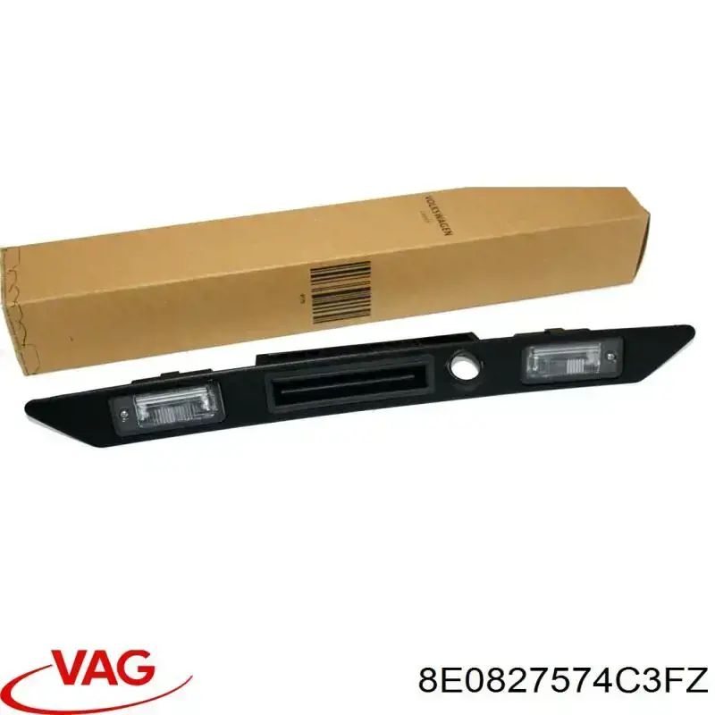 8E0827574C3FZ VAG Puxador externo de tampa de porta-malas (de 3ª/5ª porta traseira)