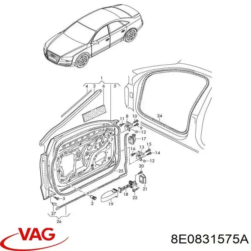  VAG 8E0831575A preço, a partir de 18,61 USD