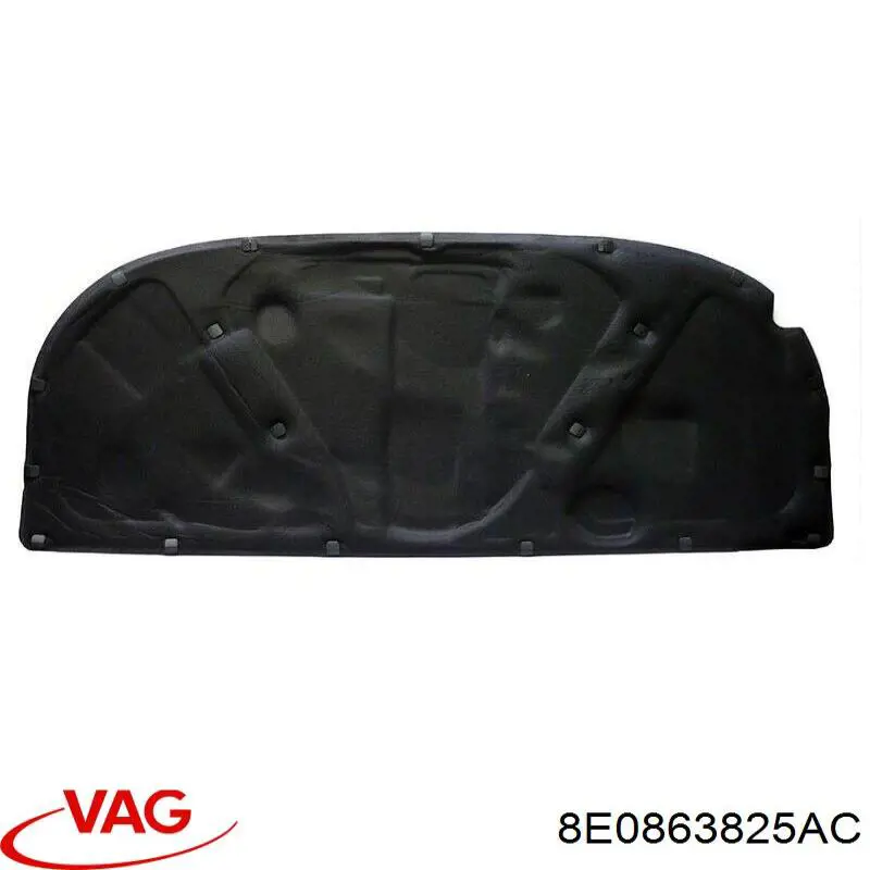 8E0863825AC VAG Isolamento de ruído da capota