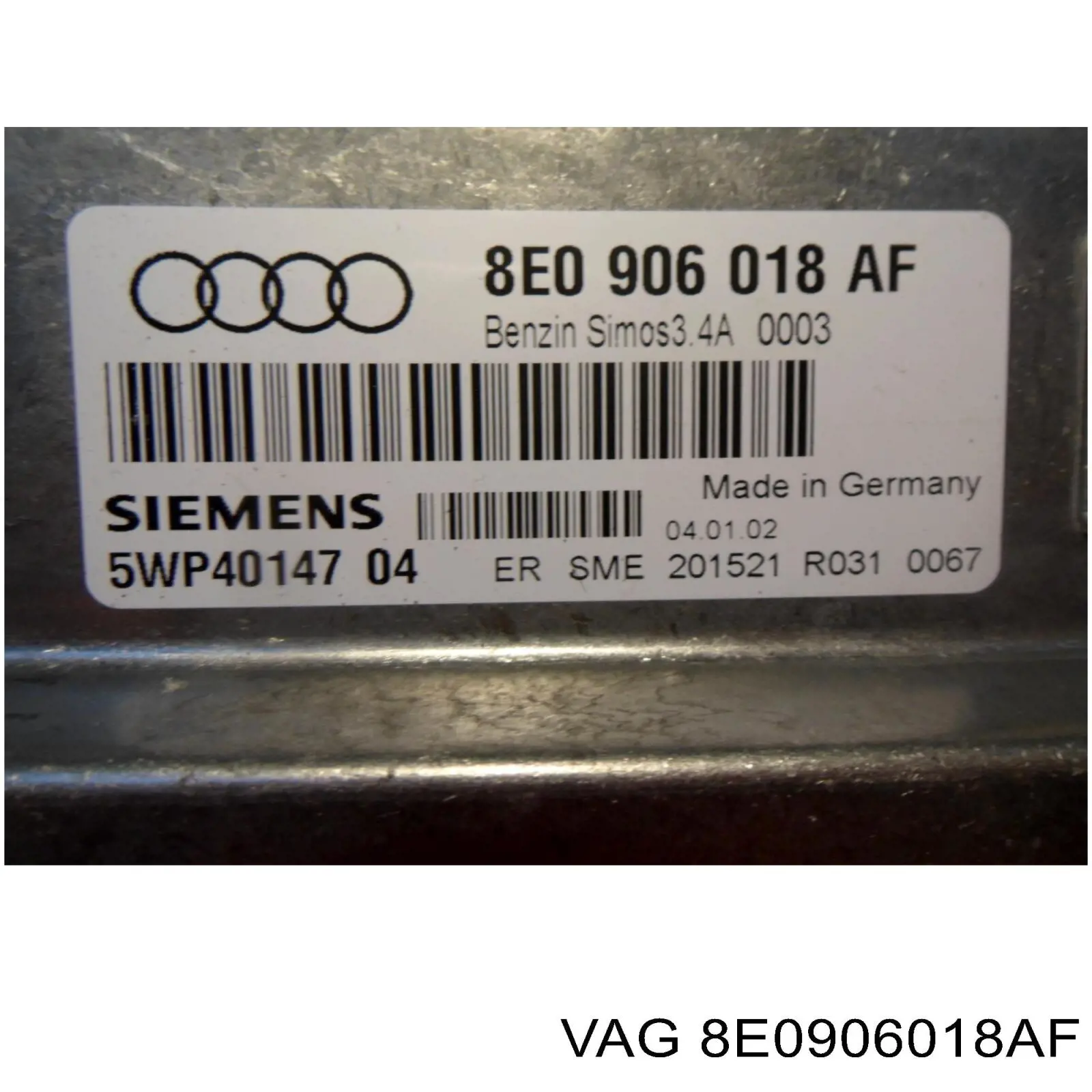 Módulo de direção (Centralina eletrônica) de motor VAG 8E0906018AF preço, a partir de 1603,80 USD