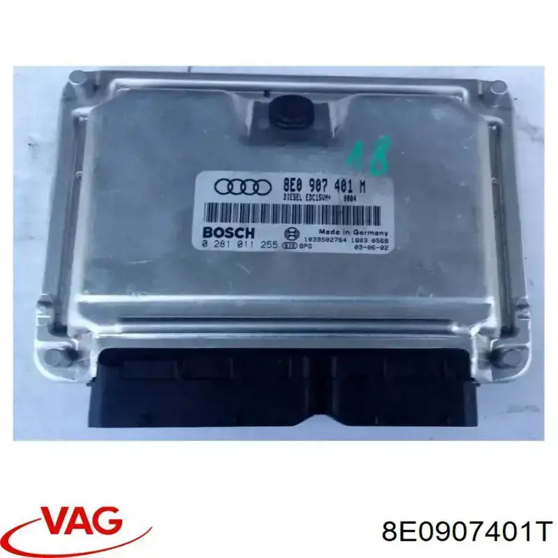 8E0907401T VAG Módulo de direção (Centralina eletrônica) de motor