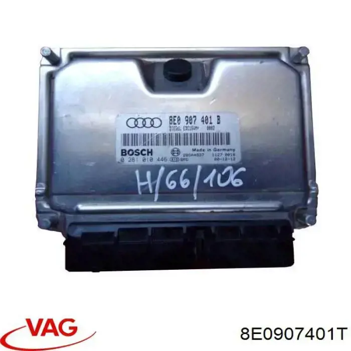 Módulo de direção (Centralina eletrônica) de motor 8E0907401T VAG