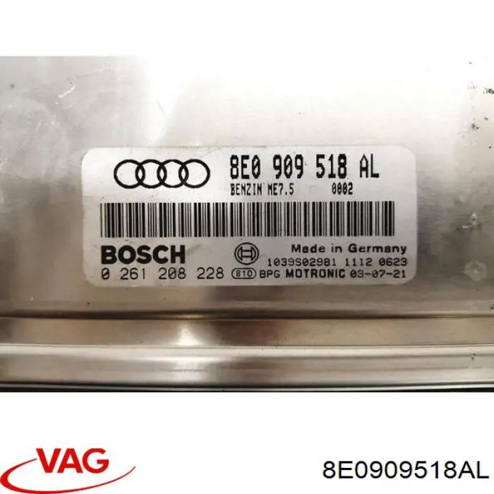 Compre 8E0909518AL VAG Módulo de direção (Centralina eletrônica) de motor