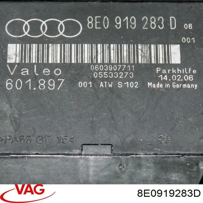 Módulo de direção (Centralina eletrônica) de sensor de estacionamento VAG 8E0919283D preço, a partir de 43,93 USD