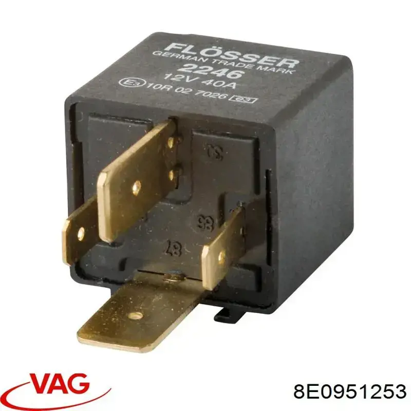 8E0951253 VAG Relê de bomba de gasolina elétrica