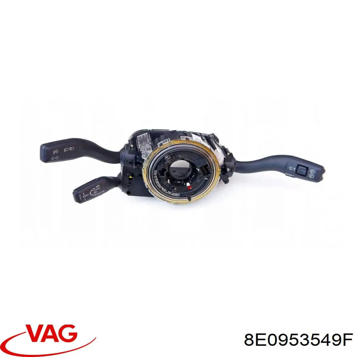 8E0953549F VAG Comutador instalado na coluna da direção, montado