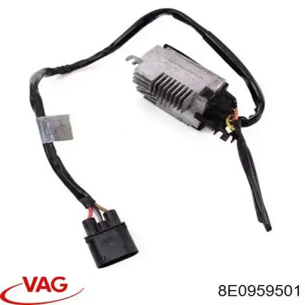 8E0959501G VAG Regulador de revoluções de ventilador de esfriamento (unidade de controlo)