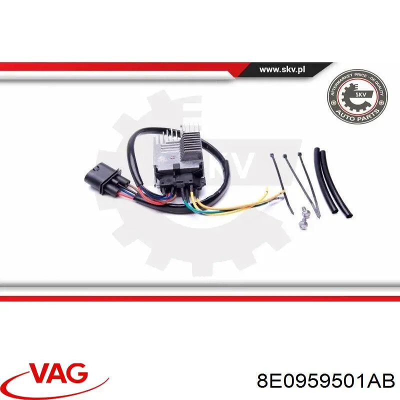 Regulador de revoluções de ventilador de esfriamento (unidade de controlo) VAG 8E0959501AB preço, a partir de 138,55 USD