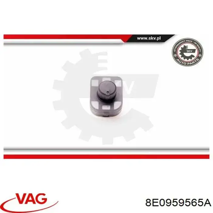 8E0959565A VAG Unidade de controlo dos espelhos de retrovisão, na porta