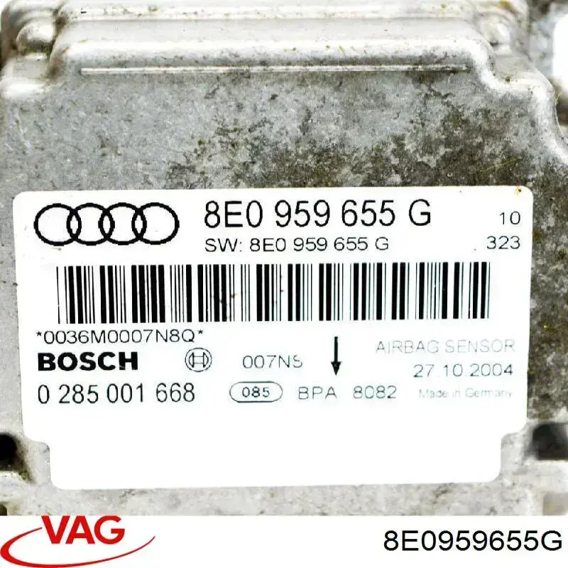 Módulo processador de controlo da bolsa de ar (Centralina eletrônica AIRBAG) VAG 8E0959655G preço, a partir de 54,36 USD