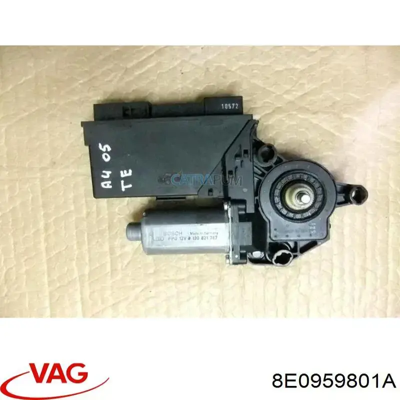 Compre 8E0959801A VAG Motor de acionamento de vidro da porta traseira esquerda