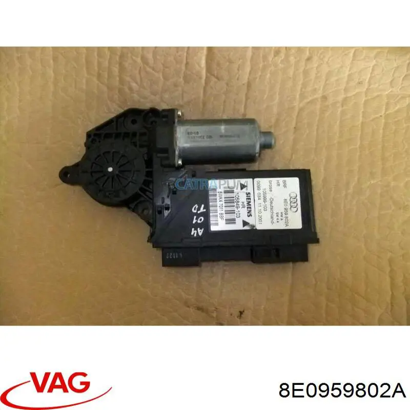 Motor de acionamento de vidro da porta traseira direita VAG 8E0959802A preço, a partir de 40,70 USD