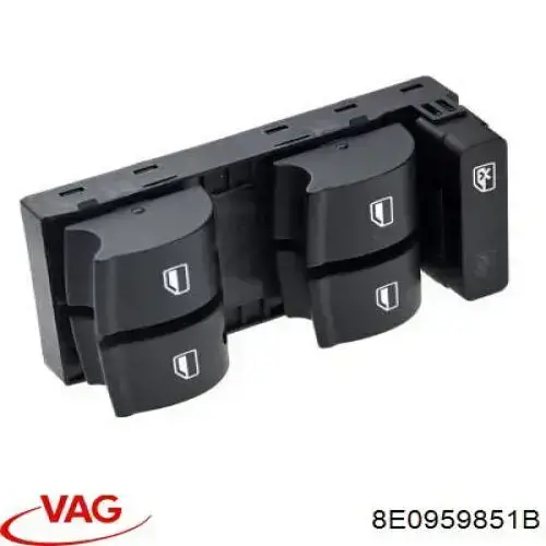 Compre 8E0959851B VAG Unidade de botões dianteira esquerda de controlo de elevador de vidro