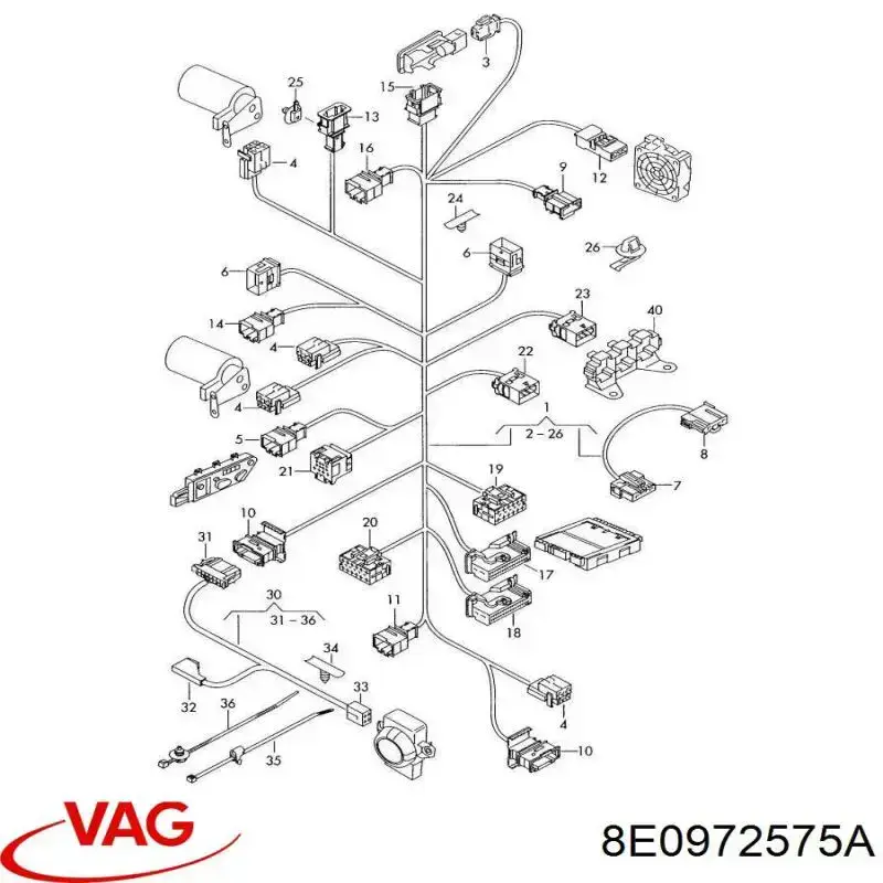  VAG 8E0972575A preço, a partir de 15,55 USD