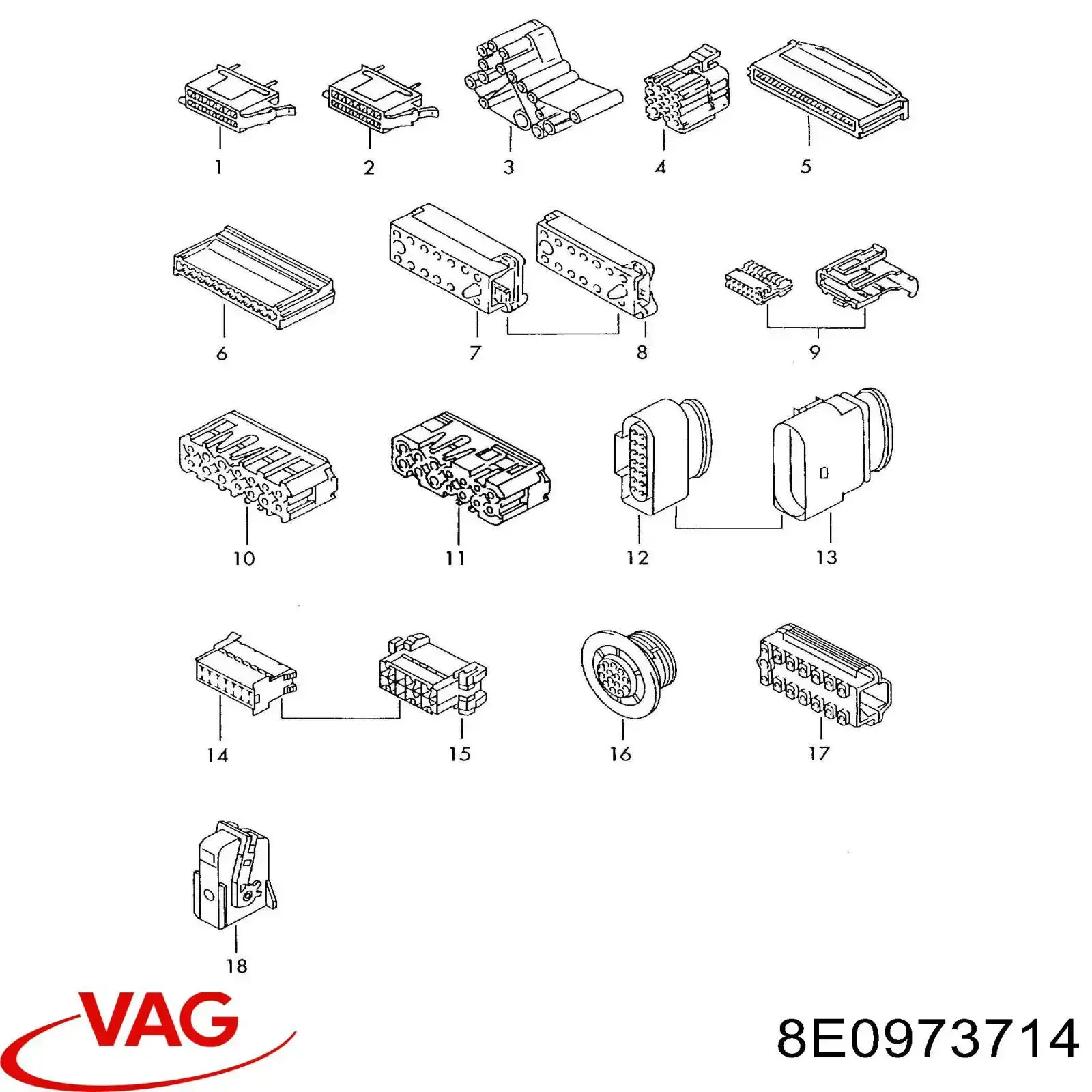  VAG 8E0973714 preço, a partir de 36,71 USD