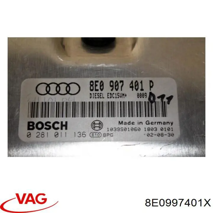 Módulo de direção (Centralina eletrônica) de motor VAG 8E0997401X preço, a partir de 84,34 USD