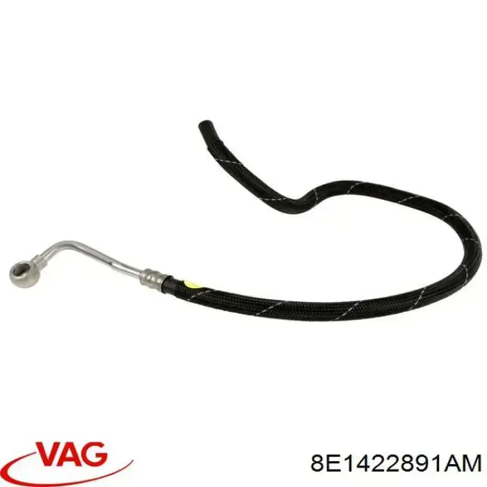 Mangueira da Direção hidrâulica assistida de pressão baixa, desde a cremalheira (do mecanismo) até o radiador VAG 8E1422891AM preço, a partir de 42,64 USD