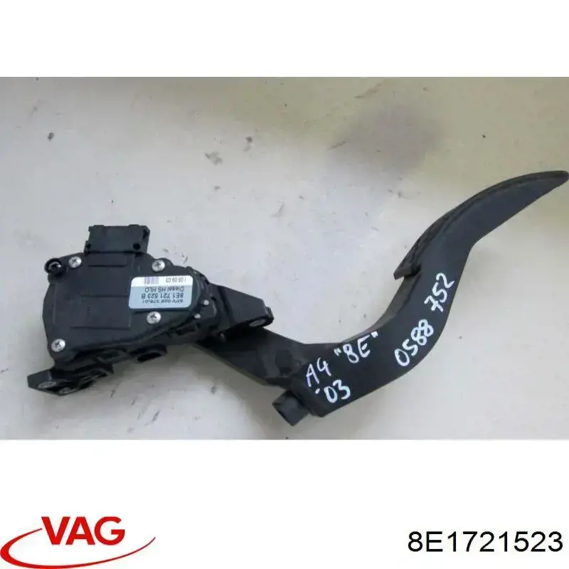 8E1721523 VAG Pedal de gás (de acelerador)